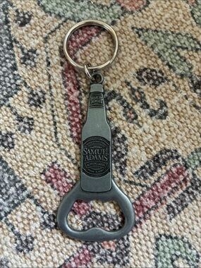 Sam Adams Silver Metal Bottle Opener Keychain